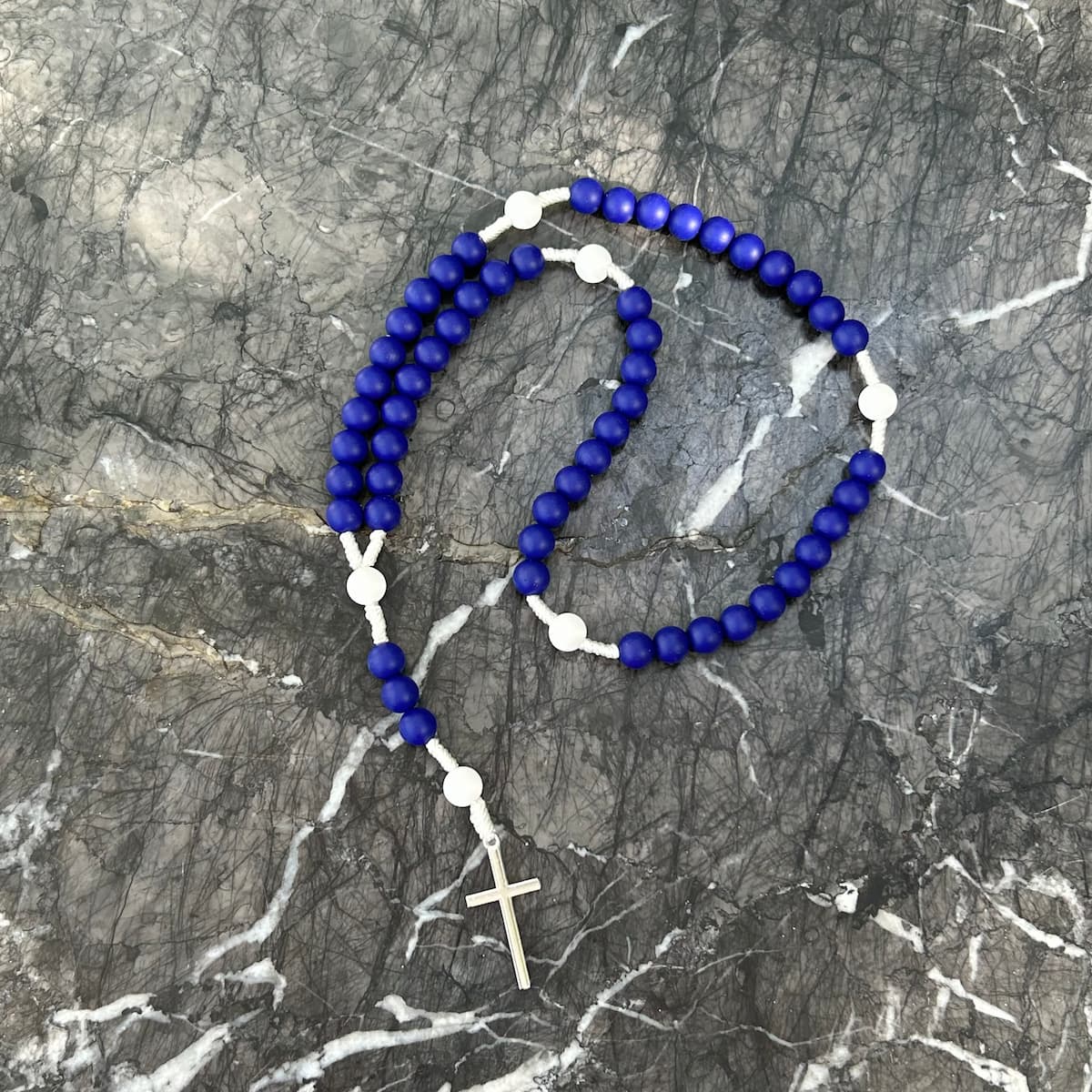 Chapelet incassable Bleu et Blanc - Image 6